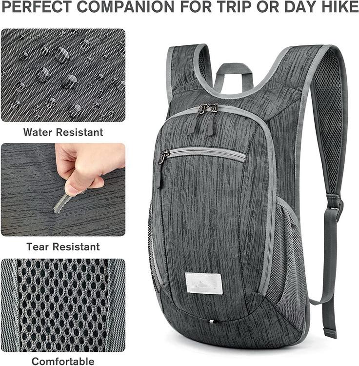 Custom factory price waterproof hiking backpacks travel backpack 35l lightweight foldable oxford camping sports daypack