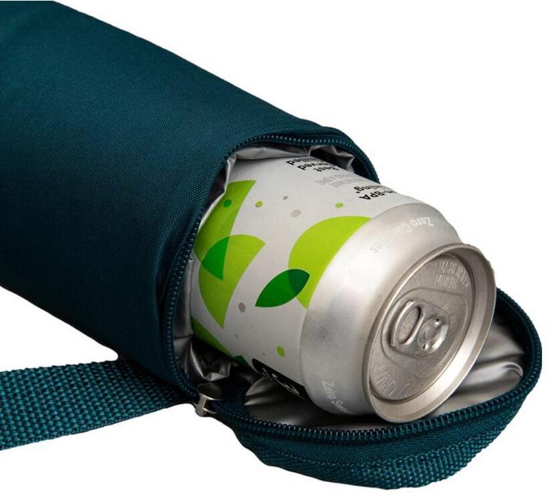 Custom Logo Portable Waterproof Sport Golf Insulated Sleeve Cross Body 6 Can Tube Cooler Beer Can Tube Cooler Sling Bag