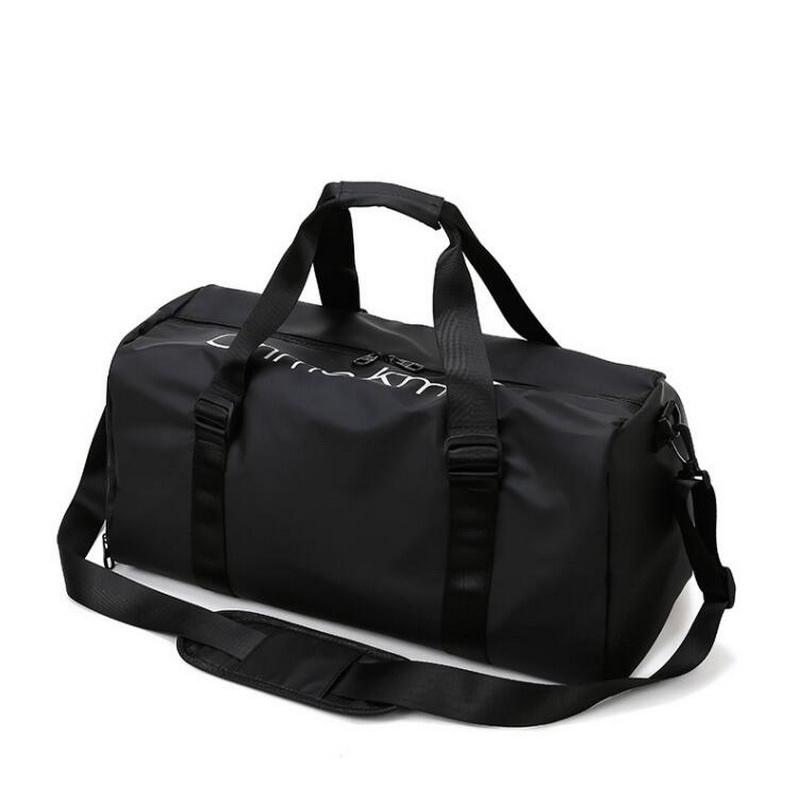 Black Waterproof Travel Sports Bags Custom Logo Duffel Sport Gym Tote Carrier Large Shoulder Mens Duffle Bag for Swimming