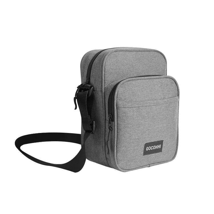 Trendy Plain Durable Polyester Custom Men Blank Nylon Waterproof Single Strap Shoulder Bag Travel Single Crossbody Bag