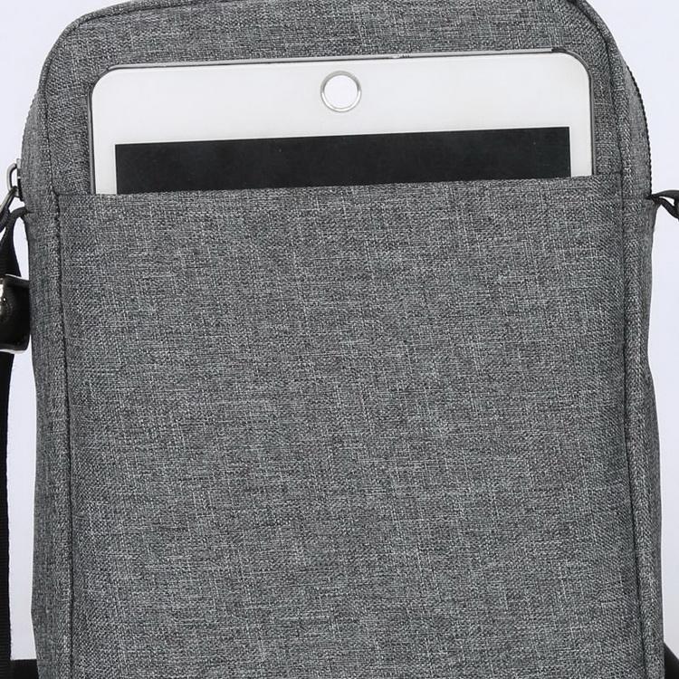 Multifunctional fashionable mens sling bag oxford side shoulder crossbody bag with pockets customized