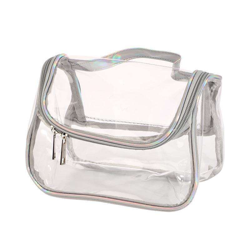Manufacturer factory simple wholesale design custom logo high quality waterproof travel clear transparent pvc cosmetic bag