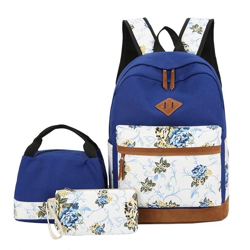 custom eco recyclyed school backpack bag set lightweight travel rucksack casual daypack for boys girls