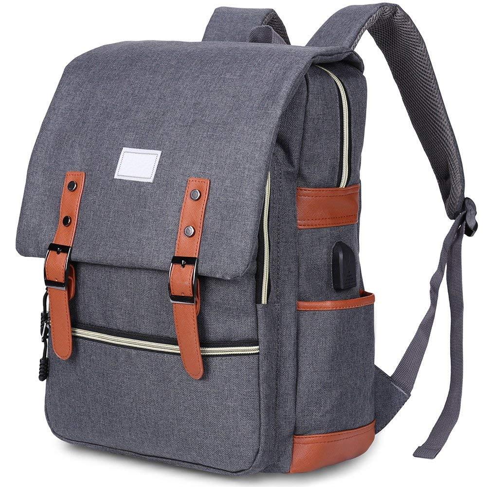 Women 15.6Inch Laptop Backpack with USB Charging Port School College Backpack for Women Men Fashion Backpack