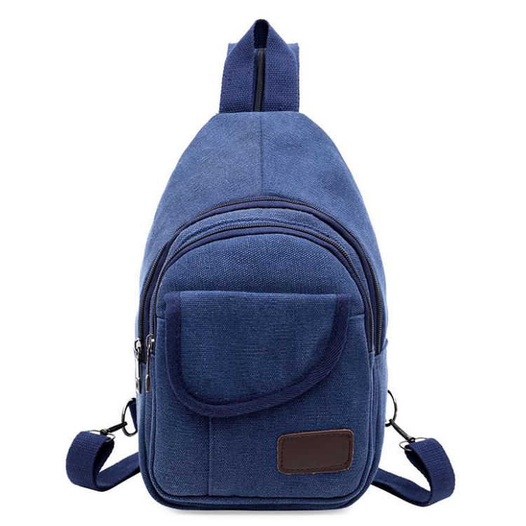 Waterproof Durable Canvas Multi Function Casual Sling Bags Crossbody Backpack Unisex Shoulder Chest Bag 2021