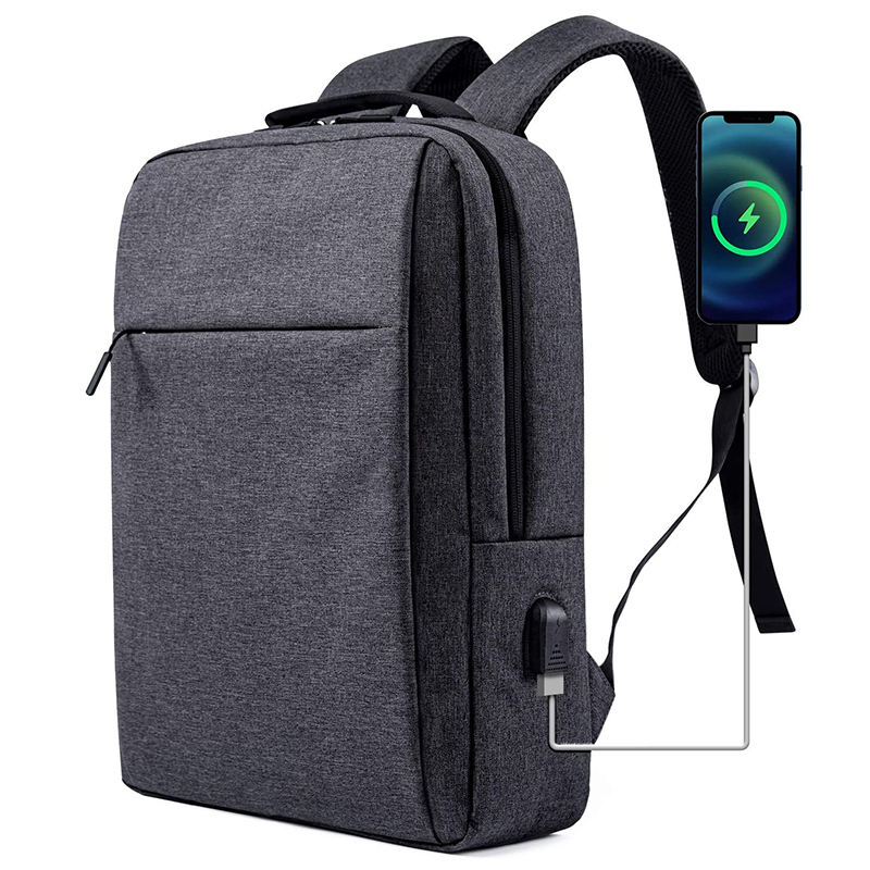 15.6 inch men business slim durable laptop travel backpacks with usb charging port college school computer bags