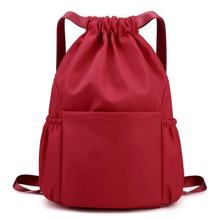 Wholesale polyester drawstring bag backpack waterproof nylon sports outdoor lightweight back pack daybag