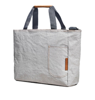 Custom Reusable Insulated Washable Kraft Paper Lunch Tote Cooler Grocery Shopping Bag